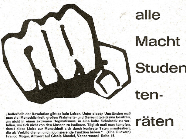 Flugblätter Studentenbewegung Frankfurt